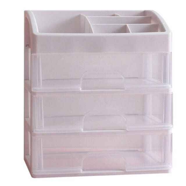 

Пластмассовый органайзер для канцелярии 27х24х17 см 3 отсека Белый