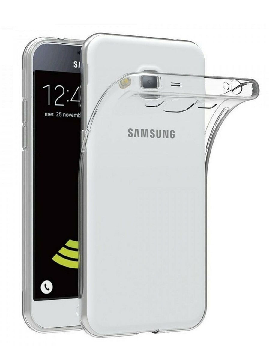 

Силиконовый прозрачный чехол для Samsung J3 2016 (J320) \ Прозрачный чехол для Cамсунг J3 (бампер силикон.)