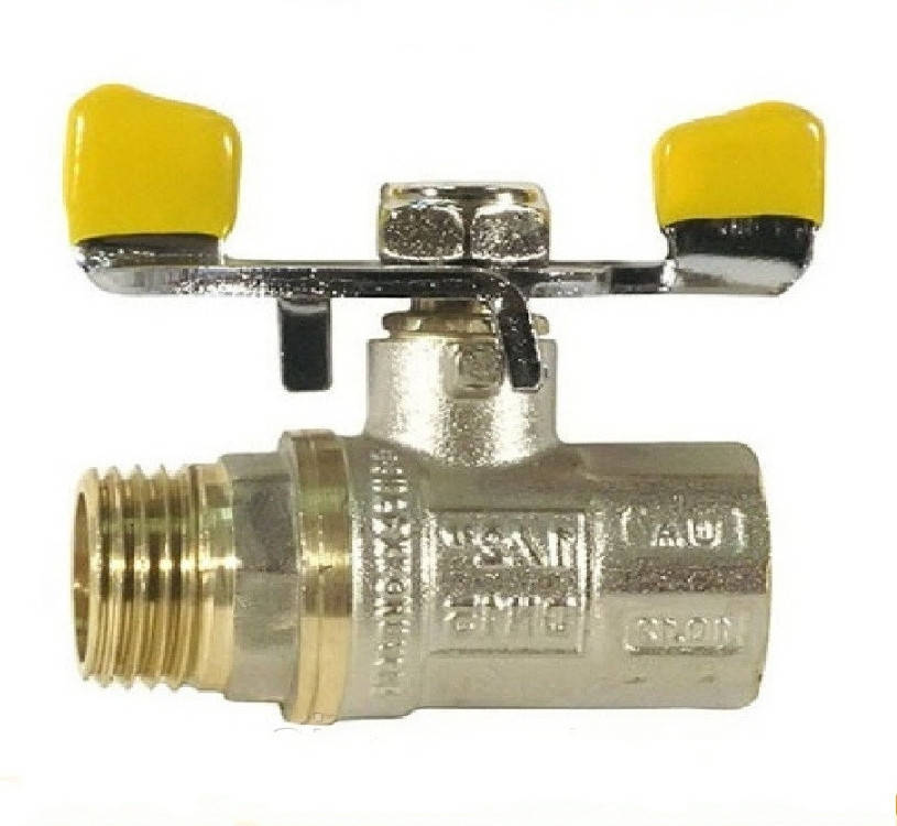 

Кран 3/4" латунный шаровый Г.Ш. бабочка Water Pro