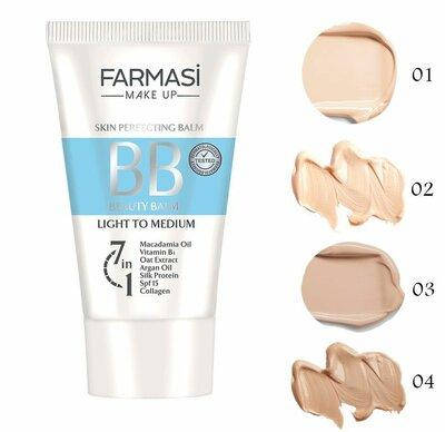 

Тональный ВВ крем 02 светлый Farmasi.