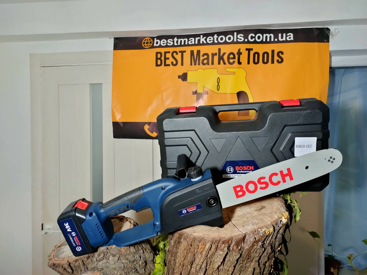 

Аккумуляторная цепная пила Bosch UniversalChain 2 АКБ (36v 6.0 Ah) в кейсе