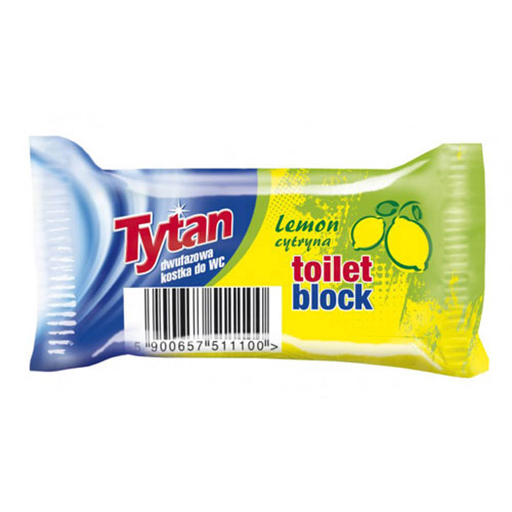 

Ароматизированный блок для туалета Tytan Лимон, 40 г (запаска)