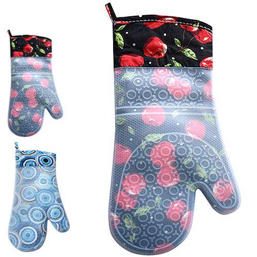 

Пара Рукавиц с удлиненным запястьем, прихватка кухонная 37 см, Разные цвета