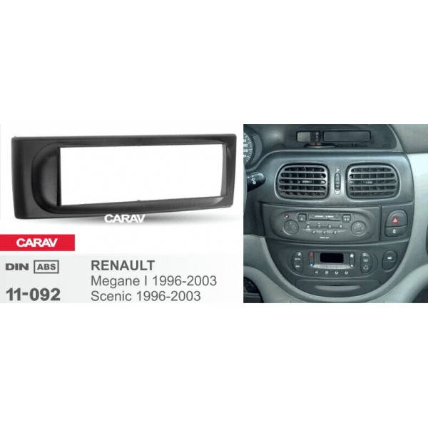 

Переходная рамка Sigma CARAV 11-092 1-DIN для RENAULT Megane 1996-02, Scenic 1996-03