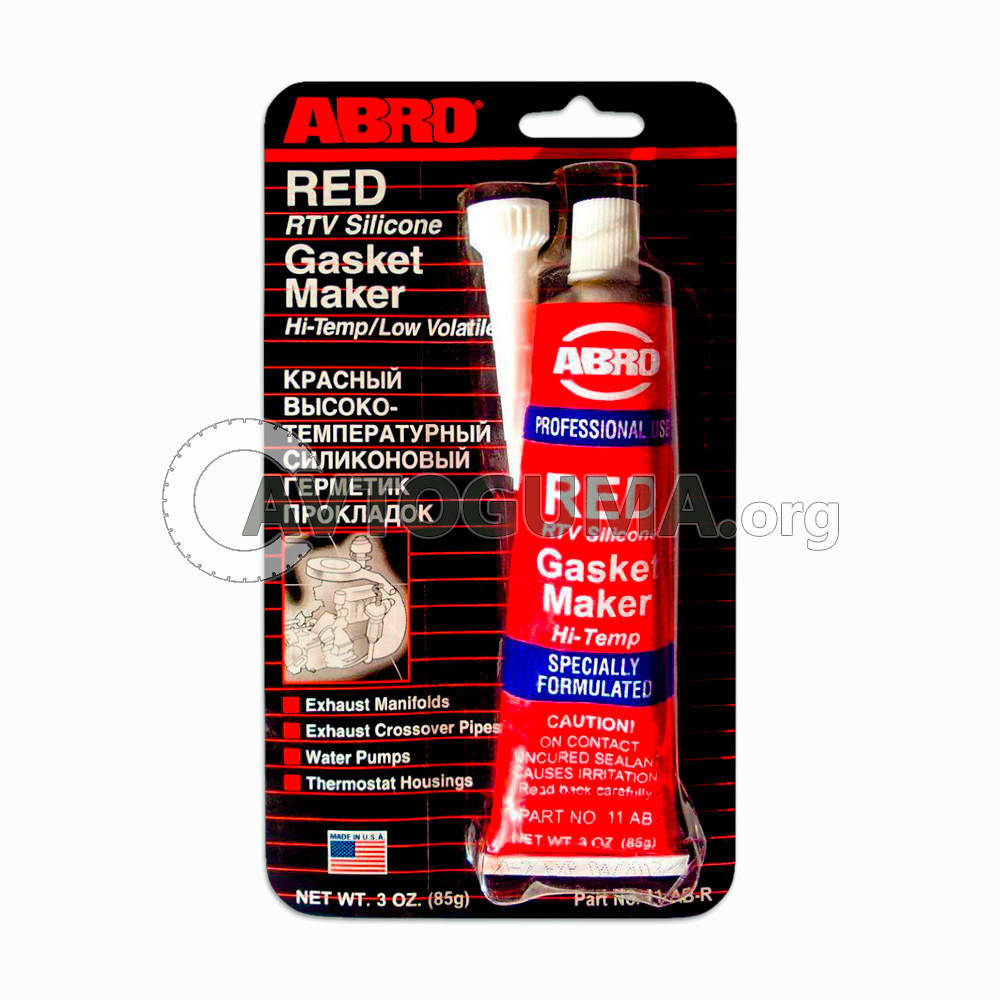 

Герметик силиконовый ABRO AB-11 RED