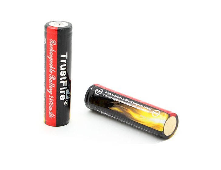 

Аккумулятор TrustFire 18650 Li-Ion 2400 mAh 3,7V защищенный