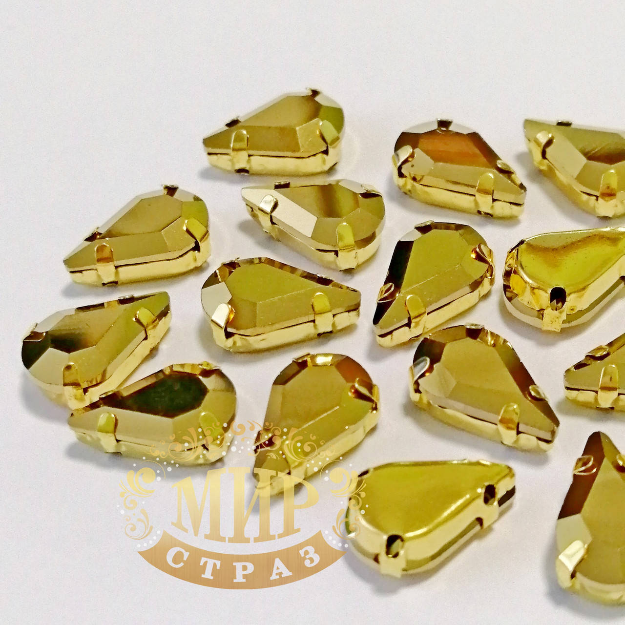 

Капля в золотых цапах, цвет Gold, Размер 8x13мм*1шт