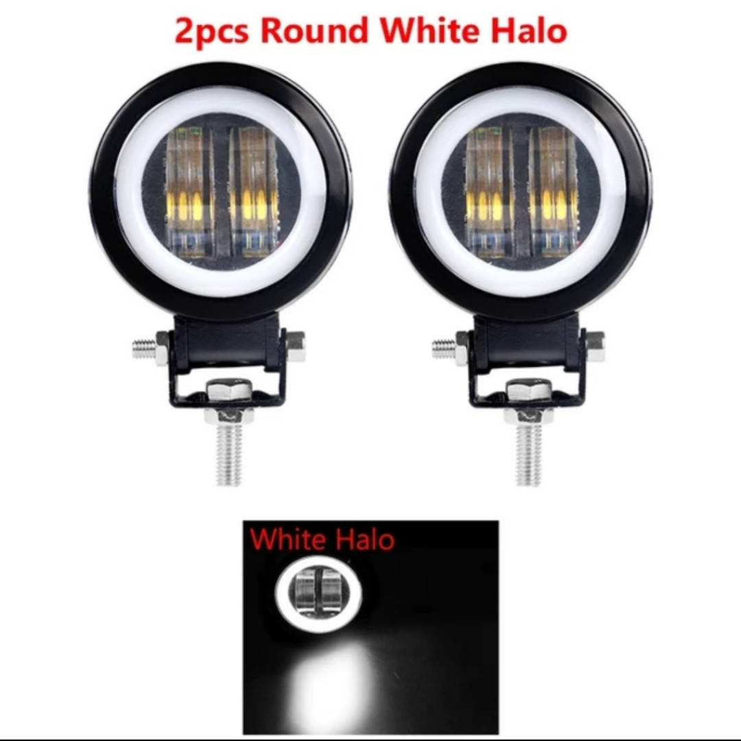 

Led противотуманные фары 70мм .универсальные 20ватт 12/24v.(ЦЕНА ЗА Штуку), Белый