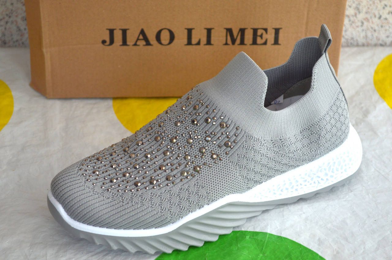 

Кроссовки женские Jiao Li Mei 39, Серый