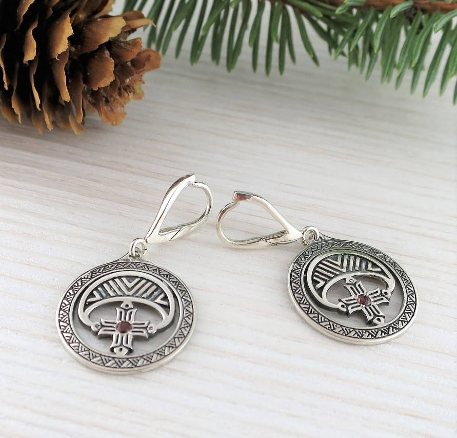 

Серьги женские Лунница серебро