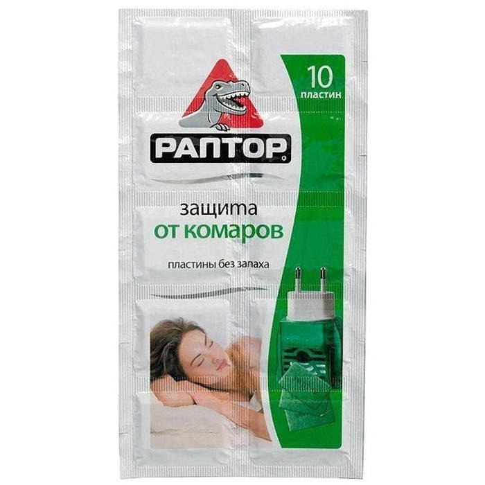 

Пластинки от комаров РАПТОР (10шт)