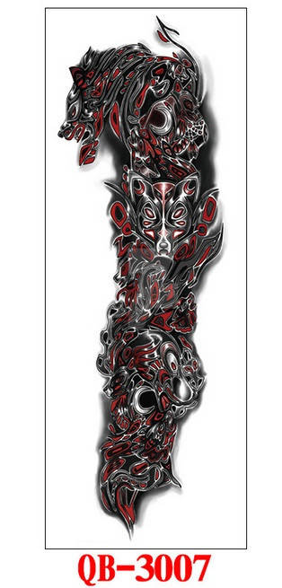 

Тату наклейка на тело, Флеш тату, Водостойкая временная татуировка, QB-3007
