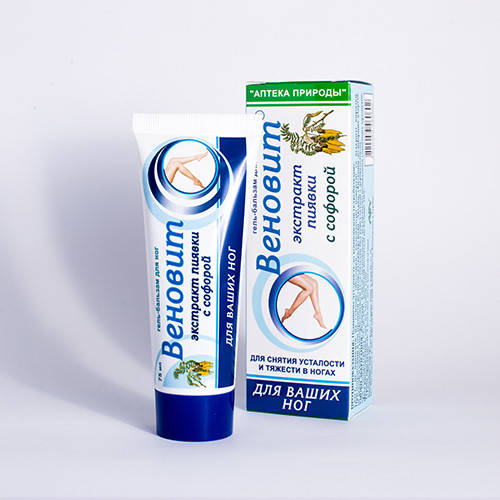 

Веновит с экстрактом пиявки и софорой гель-бальзам 75 мл"-тромбофлебит..