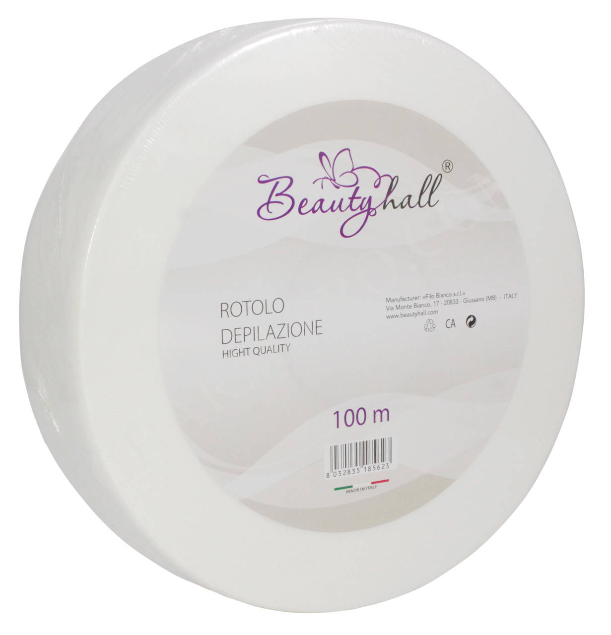 

Полоски для депиляции (стрипсы) в рулоне BeautyHall 100м., Белый