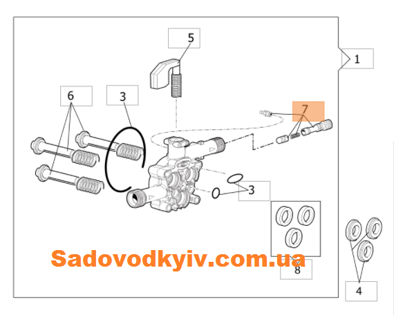 

Клапан для мойки высокого давления Oleo-Mac PW 115 C (CH50270058)