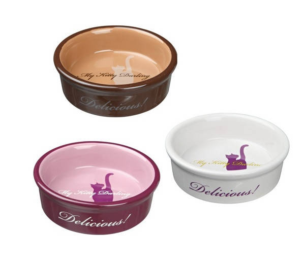 

Trixie TX-24654 миска для кошек 0,2л My Kitty Darling керамическая с рисунком кошки