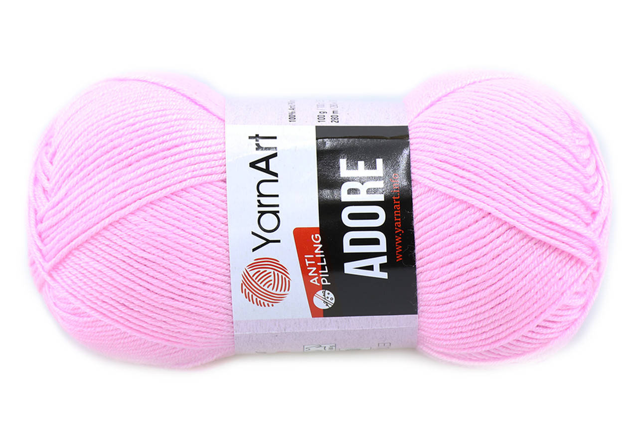 

YarnArt Adore, Фламинго №338, Розовый