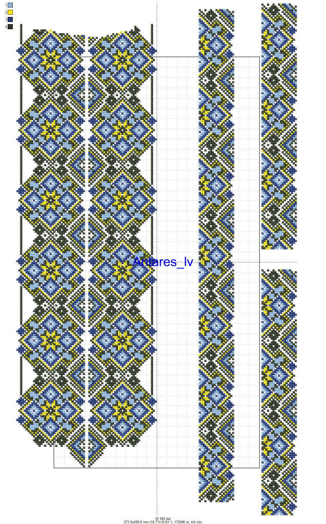 

Вишиванка ,сорочка чоловіча. Схеми , xsd, dst, pes, jef.