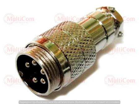 

01-06-051. Штекер MIC 345 под кабель, 5pin, диам.-16мм