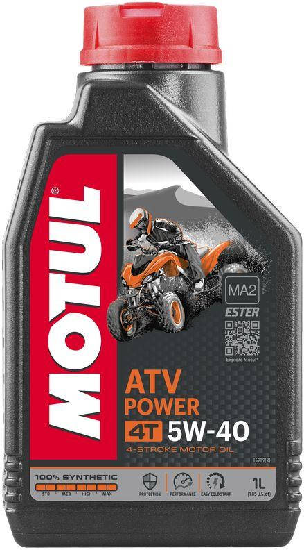 

Масло для 4-х тактных двигателей 100% синтетическое Motul ATV POWER 4T 5W40 (1L)