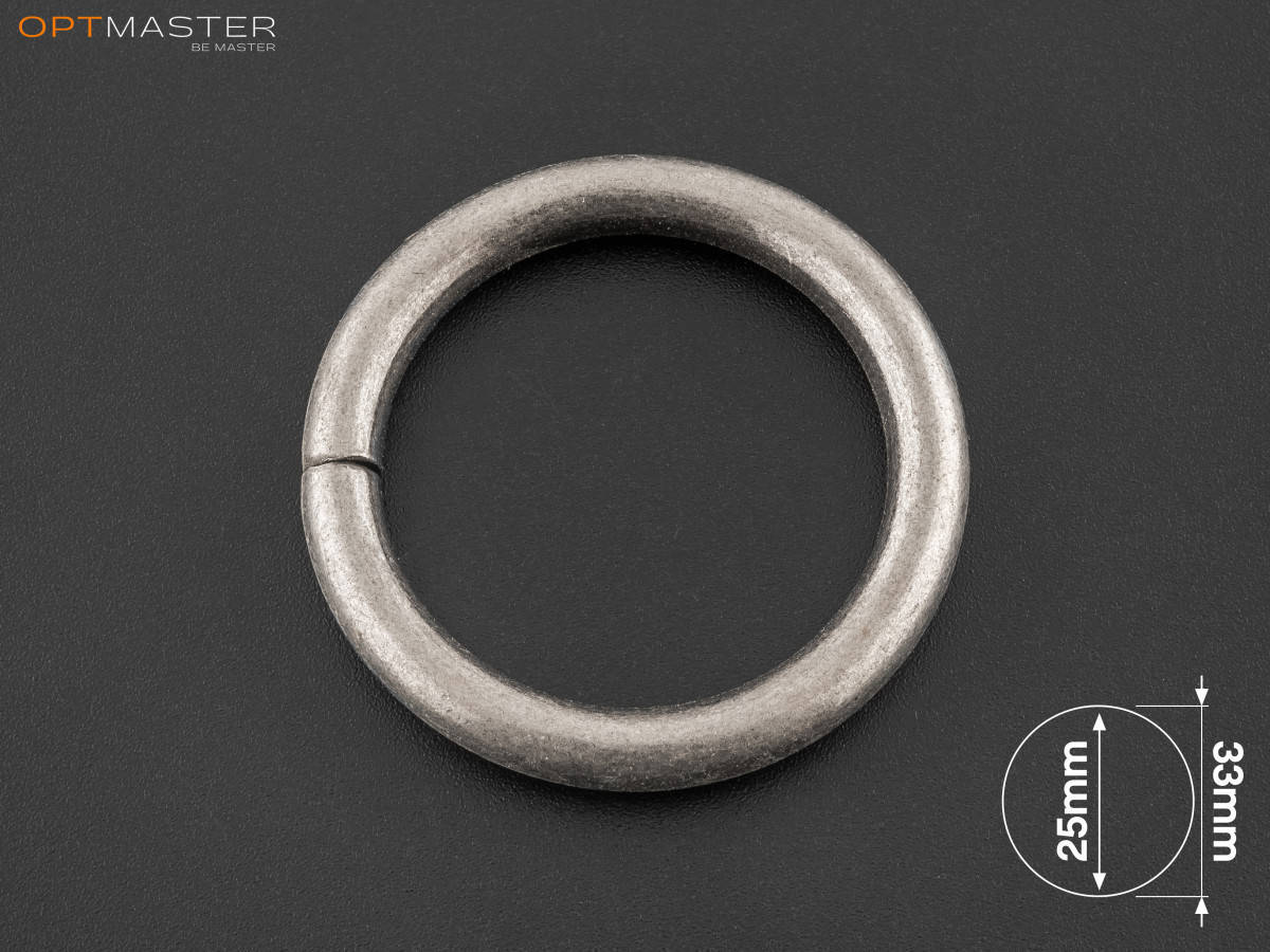 

Кольцо 25мм (50-А373) Латунь, Состаренное серебро