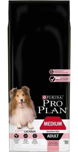 

Сухой корм Purina Pro Plan Dog Medium Adult Sensitive Skin с лососем и рисом 14 кг