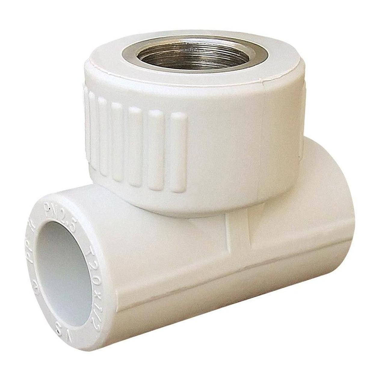 

Тройник внутренняя резьба Vsplast PPR 25х1/2 ** 1015
