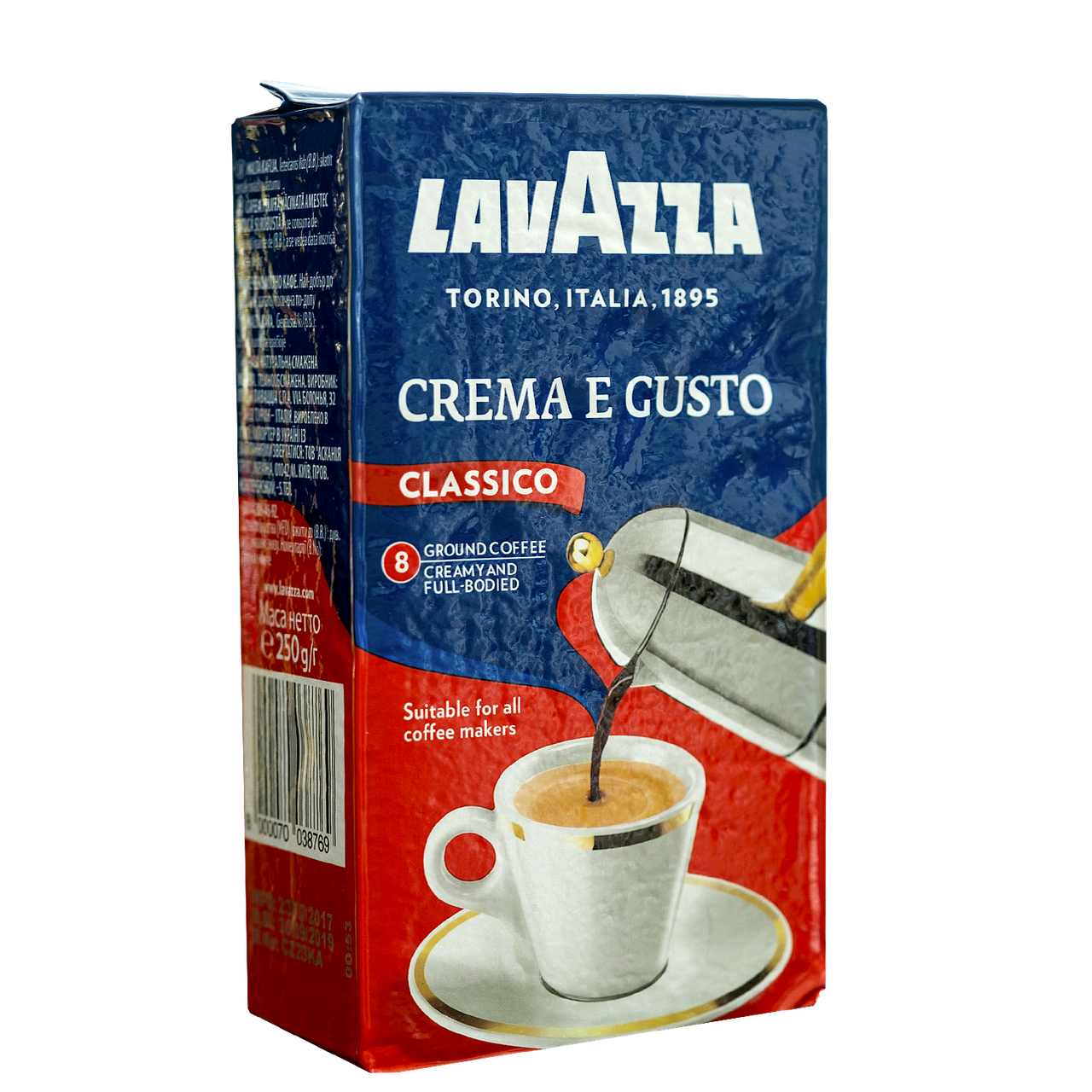 

Кофе молотый Lavazza Сrema e Gusto Blue 250 г