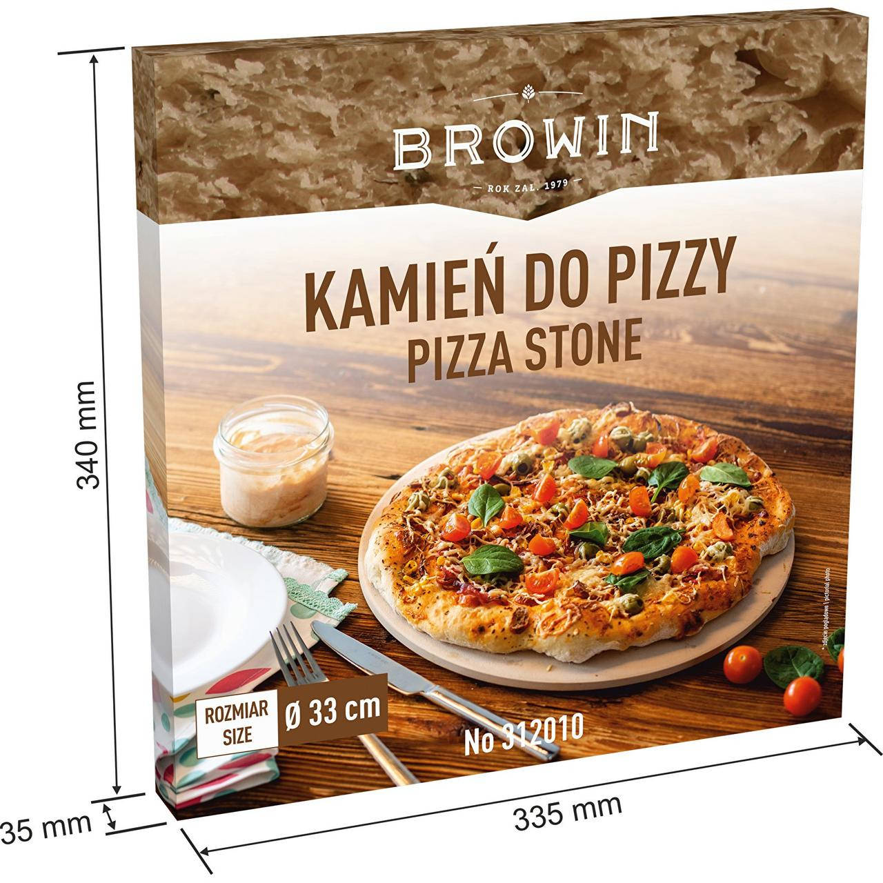 

Камень для пиццы и выпечки, круглый, 33 см, BROWIN Польша