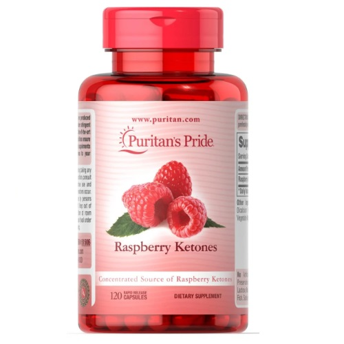 

Кетоны малины, Raspberry Ketones, Puritan's Pride, 100 мг, 120 капсул