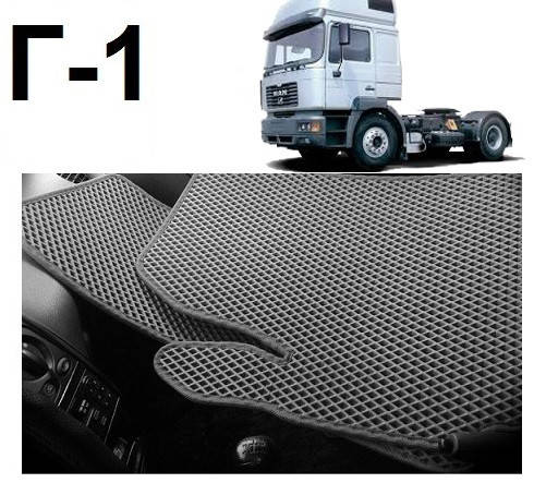 

Коврики ЕВА в салон MAN F2000 1994-2001, Черный