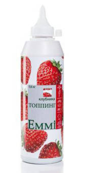 

Топпинг Клубника ТМ "Emmi" 600 гр в кофе, для коктейлей, десертов, мороженого Эмми