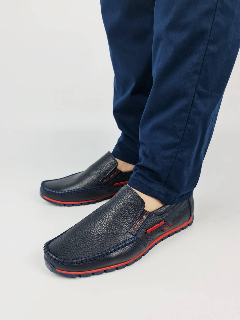 

Мужские кожаные мокасины BRAXTON 352fsi синие 45 (29,5 см)