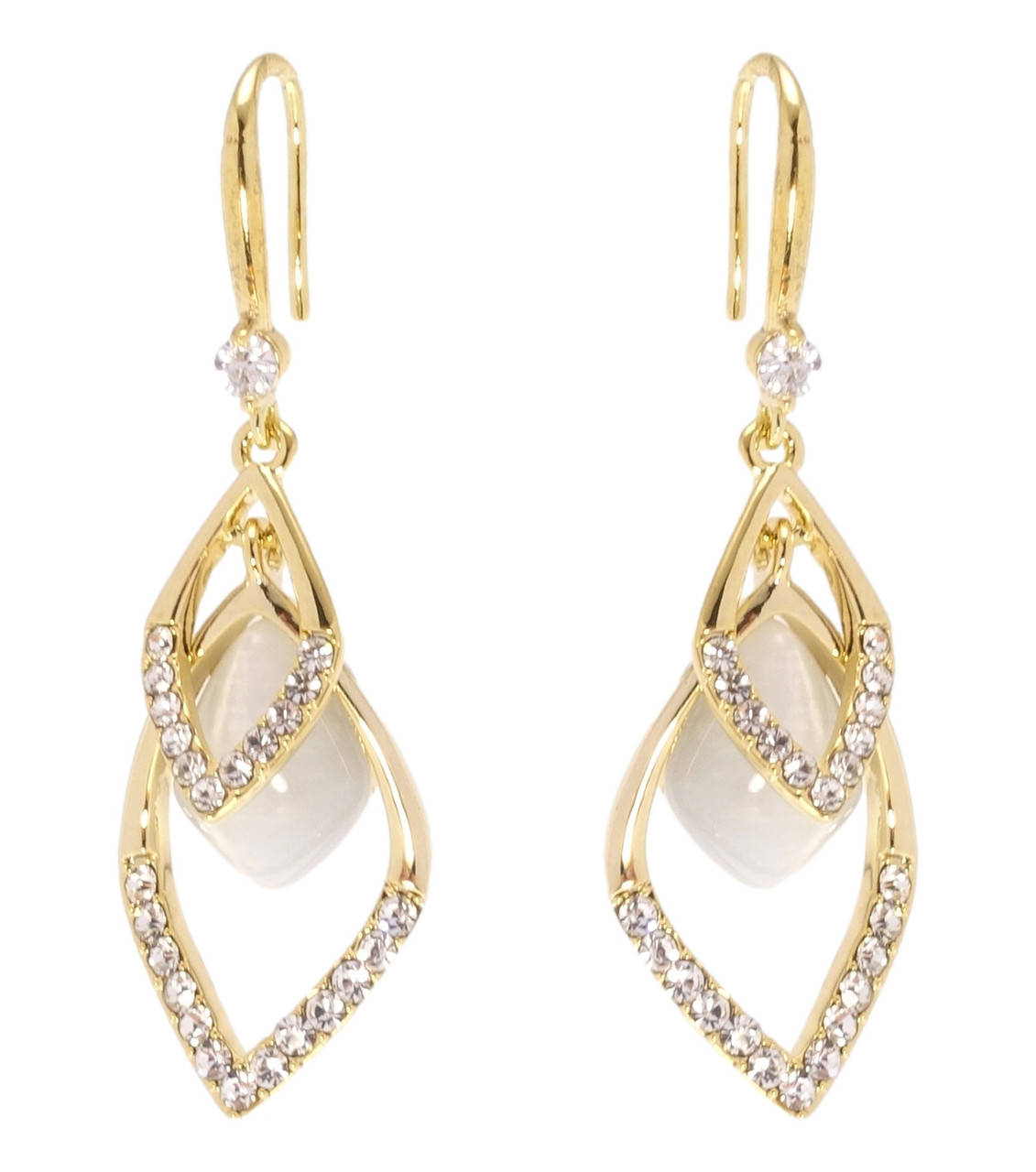 

Серьги Xuping JEAN GOUJON Позолота 14K подвески французский замок "Утонченность"