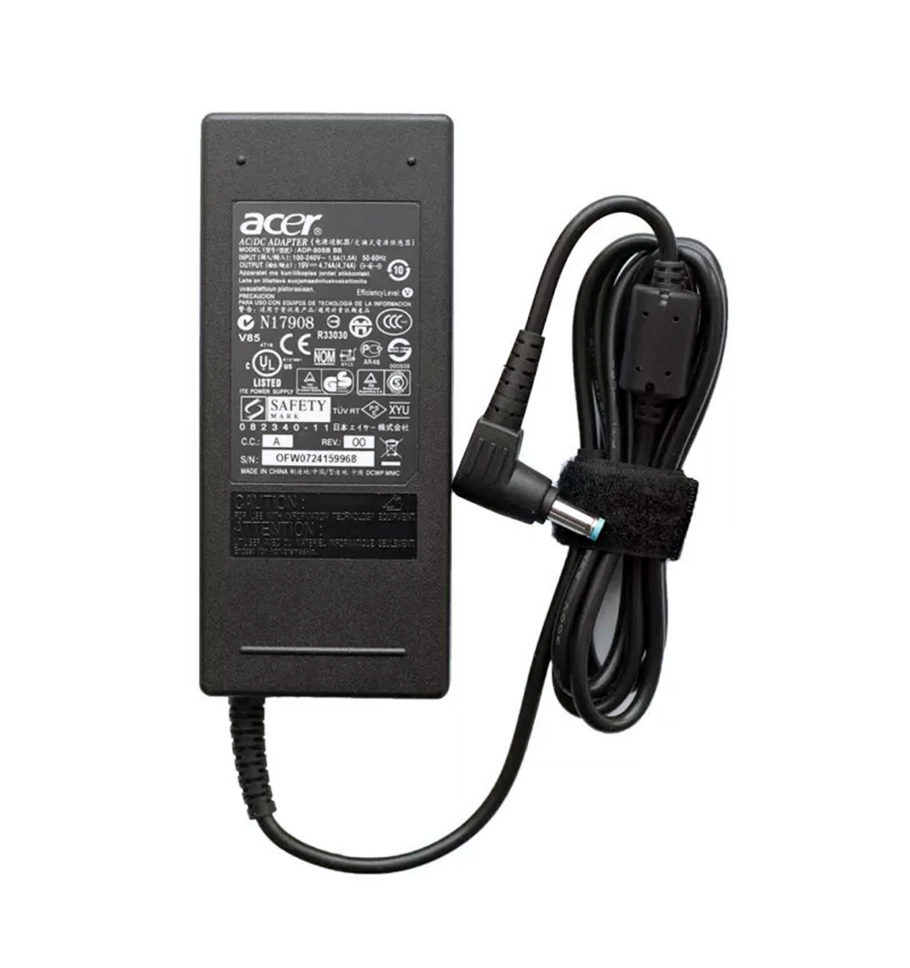 

Блок питания (зарядка) для ноутбука Acer 90W (19V 4,74А 5,5*1,7мм) Оригинал, 90W, 19V, 4.74A, 5,5мм*1,7мм