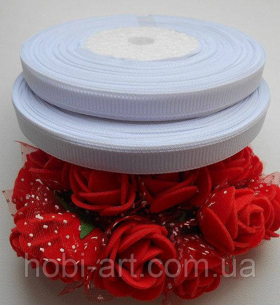 

Стрічка репсова 6 мм, 23м, №03 (01#) біла