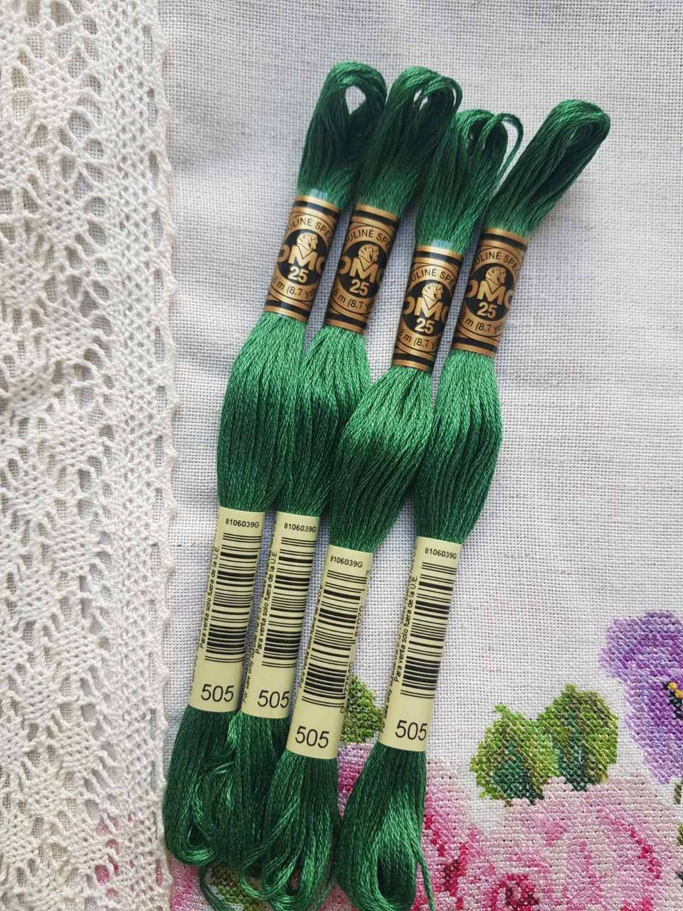 

Нитки муліне ДМС (DMC Франція оригінал) 8м. номер 505