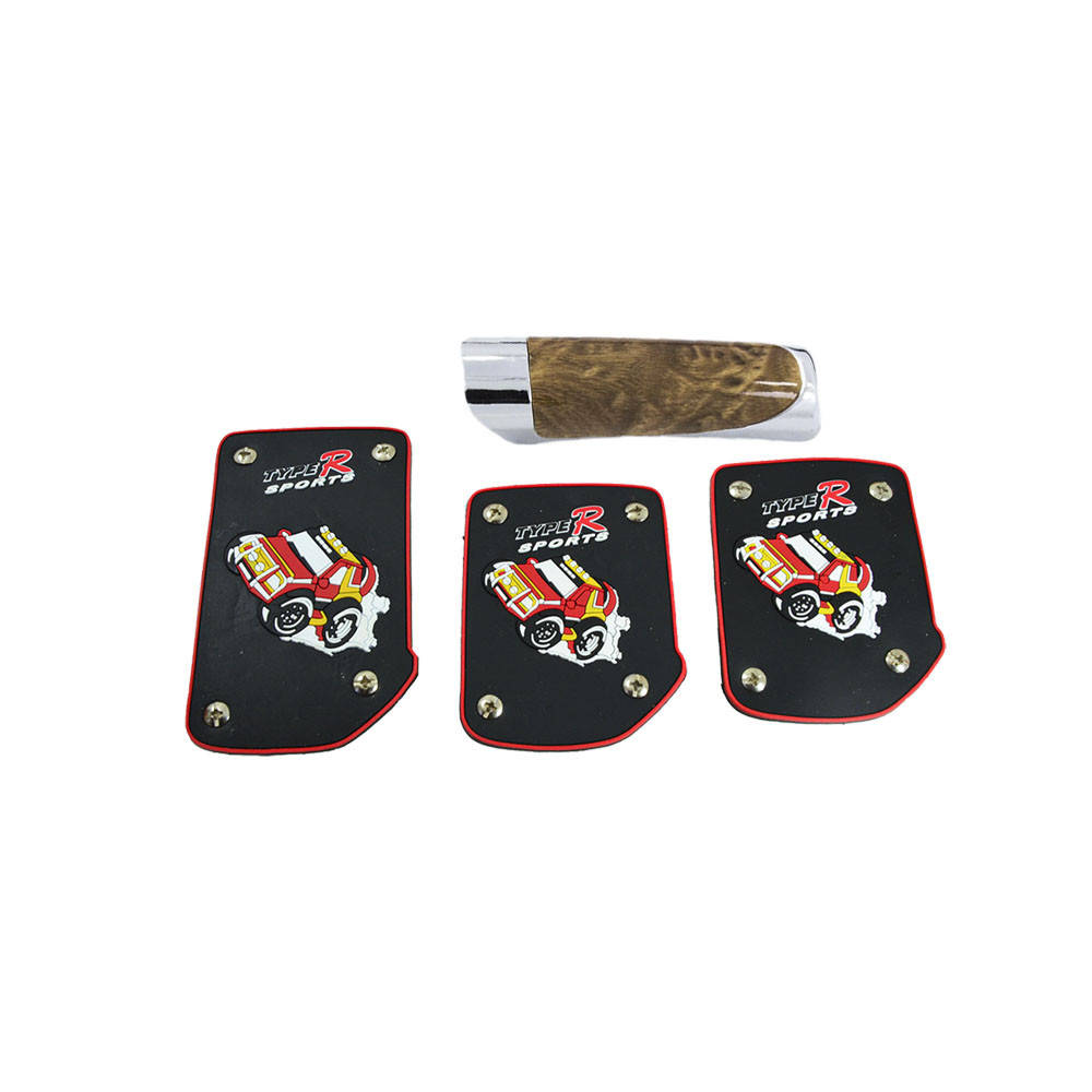 

Накладки на педали для МКПП + накладка на ручник, универсальные King