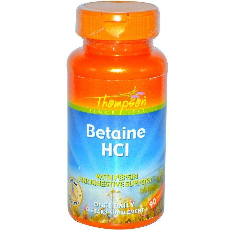 

Бетаина гидрохлорид (Betaine HCl) 324 мг 90 таблеток
