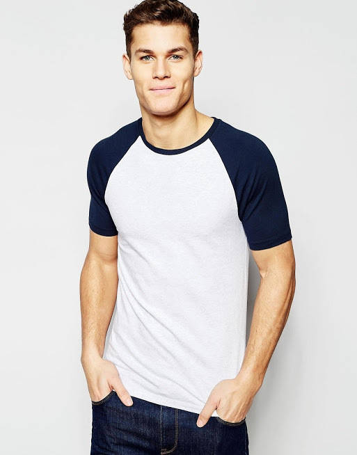 

Стильная мужская двухцветная футболка