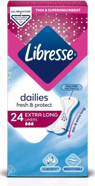 

Прокладки щоденні Libresse Dailies Fresh 24шт Extra Long