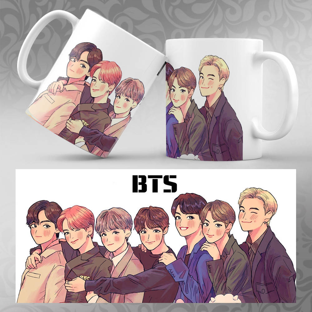 

Чашка K-Pop BTS 064, Белый