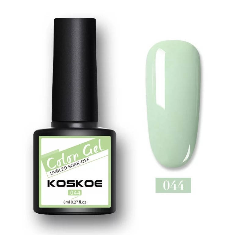 

8мл. Гель лак Color Gel Koskoe УФ UV, для маникюра, ногтей под лампу Бирюзовый 44