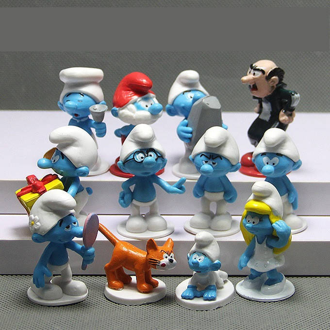 

12 Смурфов фигурки 01943