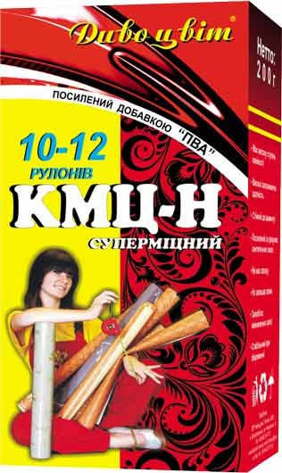 

Клей для обоев всех видов Дивоцвіт "КМЦ-Н"+ПВА (10-12 рулонов) 0,2кг (385115)