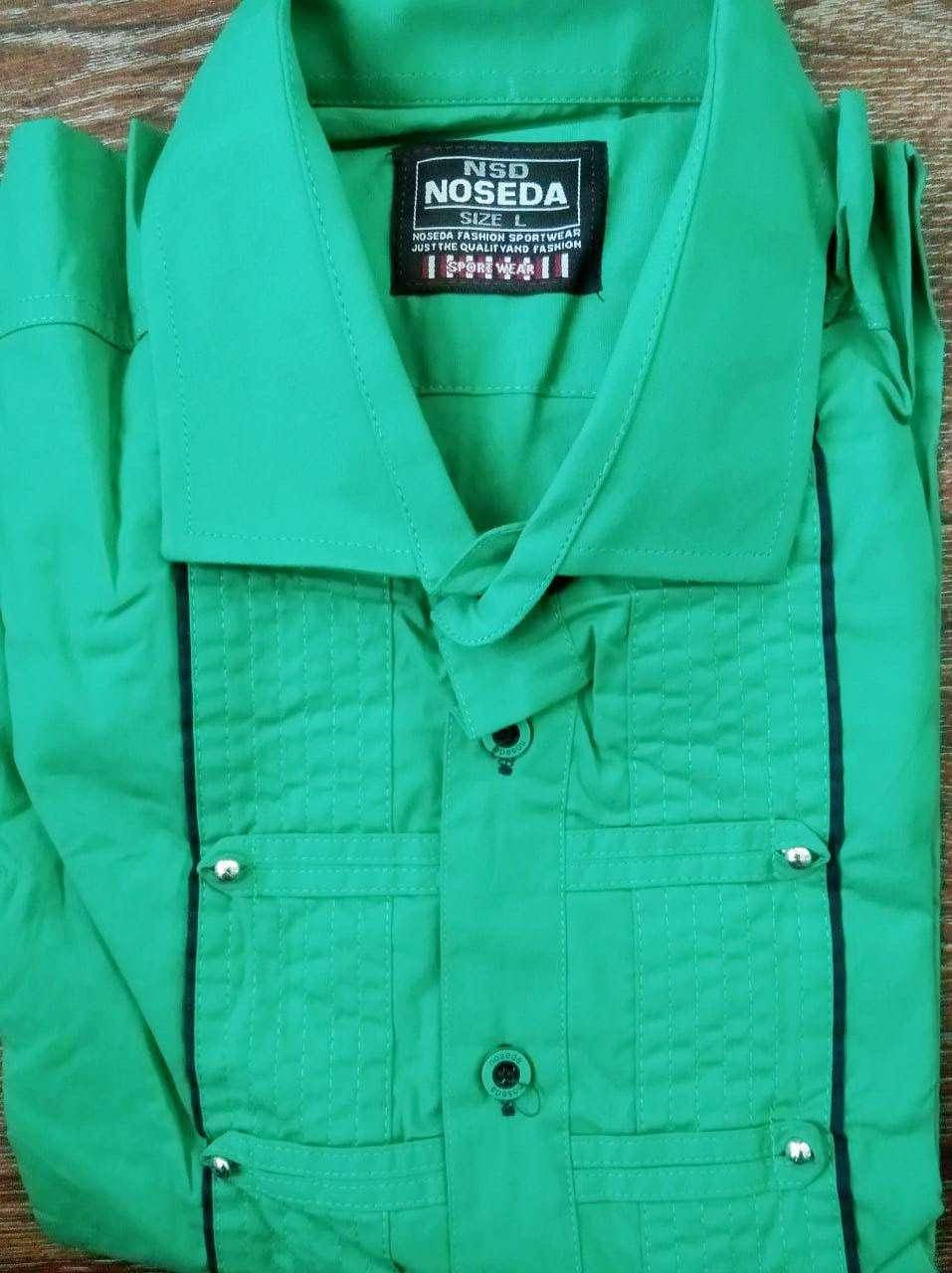 

Рубашка мужская зеленая NOSEDA, Зелёный