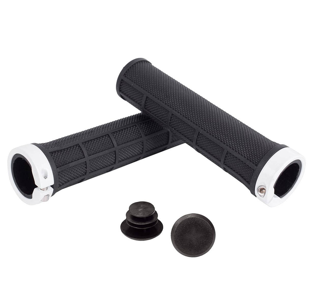 

Грипсы Green Cycle GGR-410 130mm черные с одним белым замком