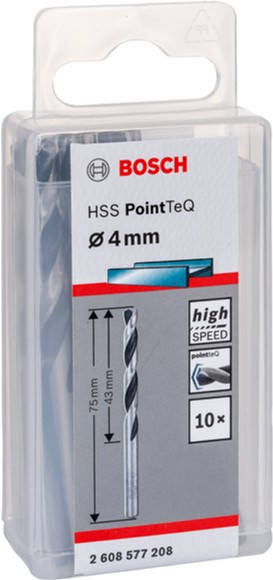 

Сверло по металлу 4,0мм PointTeQ//Bosch
