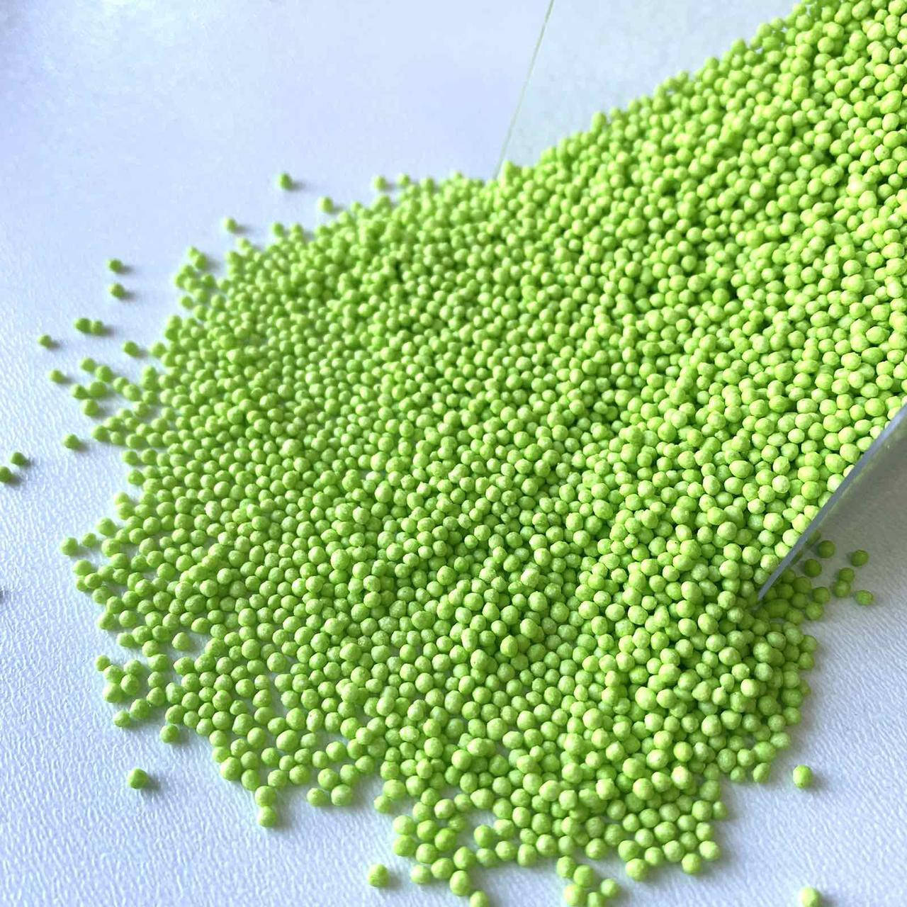 

Посыпка сахарная для кондитерских изделий Нонпарель светло-зеленая, 100 г, Салатовый