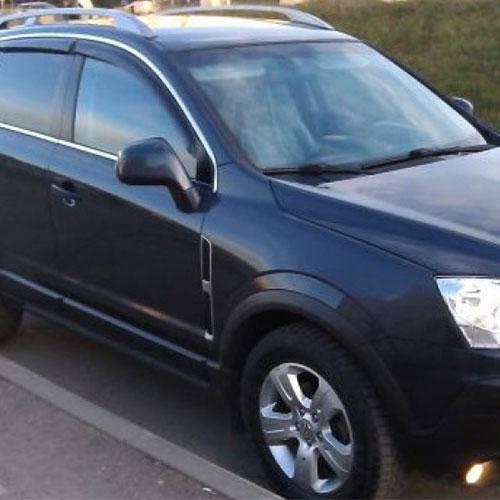 

Дефлекторы окон ветровики Опель Антара Opel Antara 06-17 КТ (Накладные)